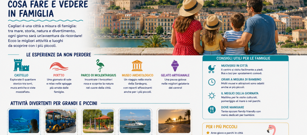 Cagliari con bambini: cosa fare e vedere in famiglia